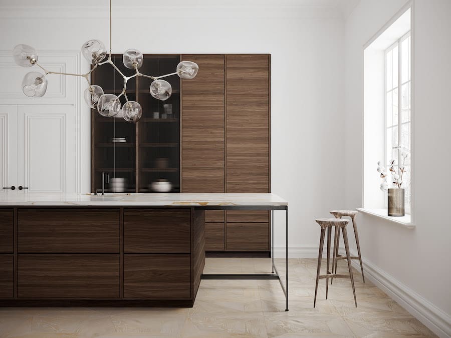 Светильник, имитирующий ветки деревьев с плафонами из стекла