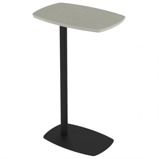 008958 Стол придиванный Дей дуб жемчужный/черный Mebelik 008958