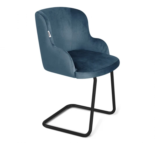 9574727601 Стул Sheffilton SHT-ST39/S45-1 тихий океан/черный муар 9574727601