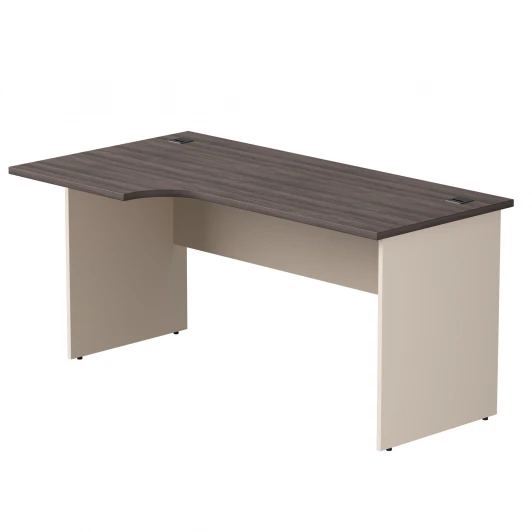 254S014DK/GU Стол эргономичный левый Everprof EVO (ЭВО) опоры ЛДСП 1580х670(870)x755 мм Дуб Пасадена/Кашемир 254S014DK/GU