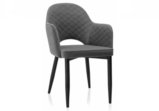 11864 Обеденный стул на металлокаркасе Woodville Vener dark gray 11864