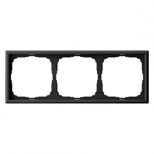 GAL001003 Рамка на 3 поста (карбон) Systeme Electric GAL001003