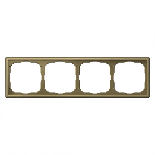 GAL001604 Рамка на 4 поста (золото) Systeme Electric GAL001604