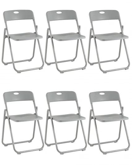 УТ000043165 Стул складной GJ-3017 серый 6 шт. Stool Group УТ000043165