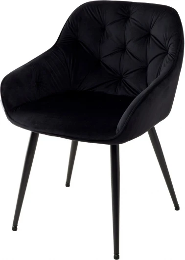 UDC9051BLV19 Стул BREEZE BLUVEL-19 BLACK, велюр/ черный каркас М-City