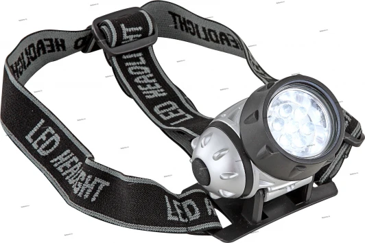 31914 Фонарь налобный светодиодный Globo Headlight, серый с черным, теплый (3200K)