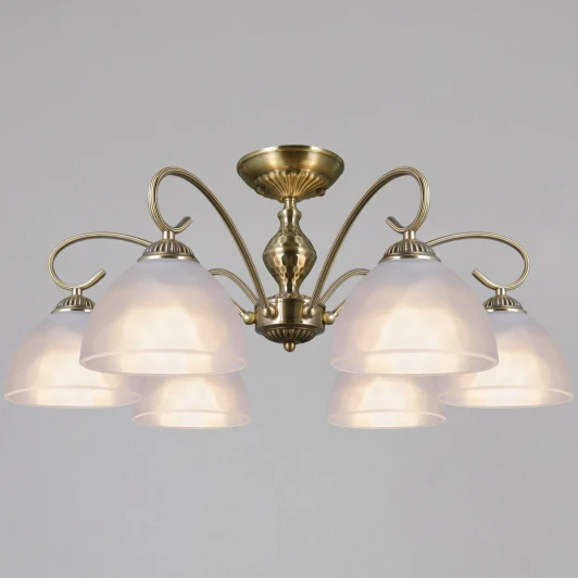 IL0894-6CSQ-26 AB ELITE Потолочная люстра на штанге ILLUMICO IL0894-6CSQ-26 AB ELITE