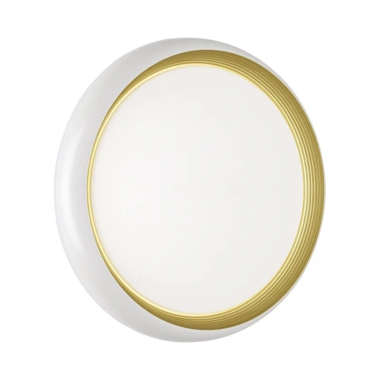 7650/DLN Настенно-потолочный светильник Sonex Tofiq White 7650/DLN пластик/белый/золотой LED 48Вт 3000/4000/6000К