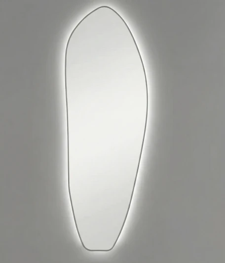 SM125LSL Organic XL LED Silver Зеркало в полный рост в раме с подсветкой Art-Zerkalo SM125LSL 13953