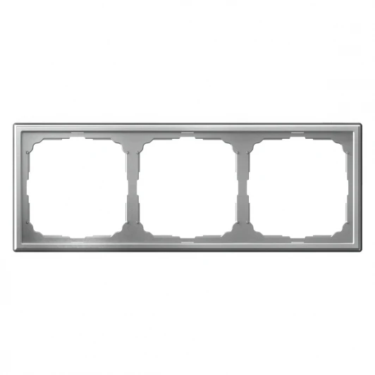 GAL000303 Рамка на 3 поста (алюминий) Systeme Electric GAL000303