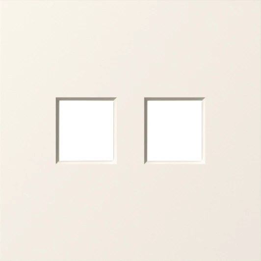 DS86931 Накладка для розеткок RJ45/TV/SAT/RJ-11 двойная (матовый кремовый) Donel S08 DS86931