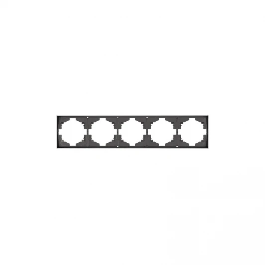 KR-78-0755-6 Рамка 5-постовая графит Kranz Strong KR-78-0755-6
