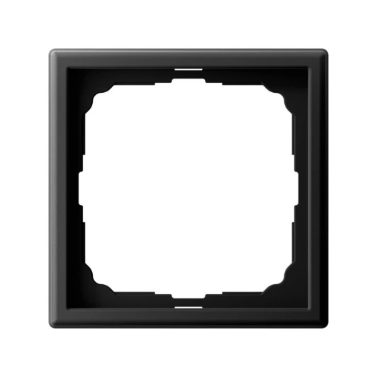 GAL001701 Рамка на 1 пост (черный шелк) Systeme Electric GAL001701