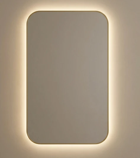 SM006LGL Smart M LED Gold Зеркало в раме с подсветкой Art-Zerkalo SM006LGL 13934