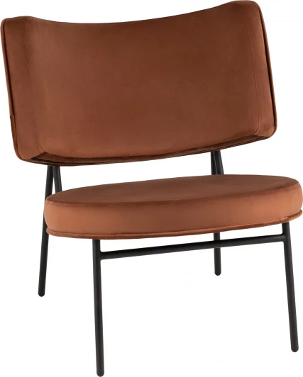 УТ000039113 Кресло District Lounge велюр шоколадный Stool Group (арт.УТ000039113)