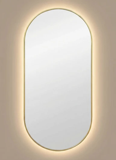 SM014LGL Kapsel S LED Gold Зеркало в раме с подсветкой Art-Zerkalo SM014LGL 13937