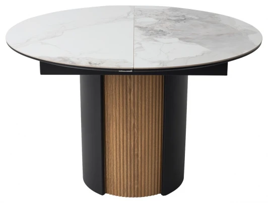 480M06070 Стол БАТИСТ 115 с подсветкой цвет ПАНДОРА (PANDORA LIGHT), керамика / ДУБ АМЕРИКАНСКИЙ M-City 64611