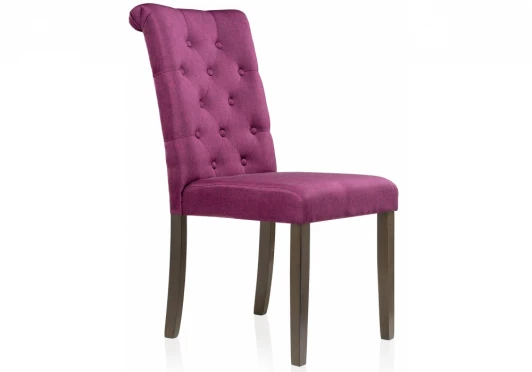 11020 Обеденный стул Woodville Amelia dark walnut / fabric purple 11020