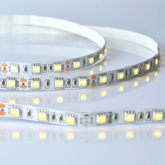 ULS-M25-5050-60LED/m-10mm-IP20-DC12V-14,4W/m-5M-3000K PROFI катушка в герметичной упаковке Светодиодная лента Uniel ULS-M25-5050-60LED/m-10mm-IP20-DC12V-14,4W/m-5M-3000K PROFI катушка в герметичной упаковке