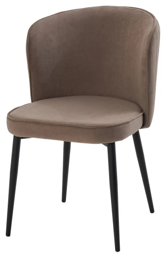 635M06189 Стул МИЛАНО цвет B5 Капучино, велюр / черный каркас M-City 64753