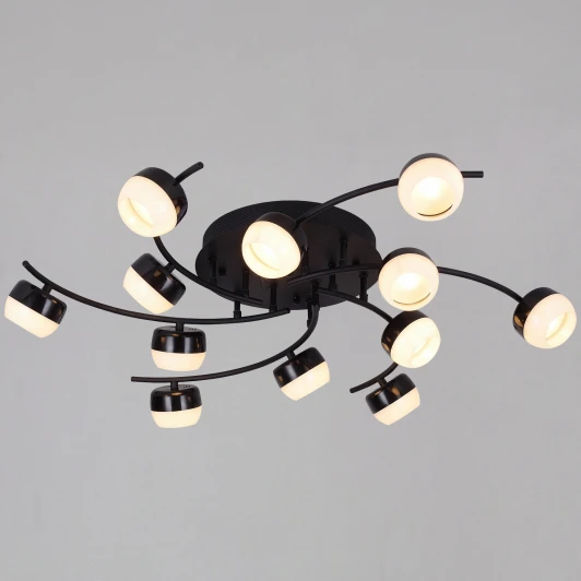 90590-0.3-12 Black Потолочная люстра на штанге Reluce 90590-0.3-12 Black