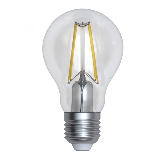 LED-A60-10W/4000K/E27/CL/DIM GLA01TR картон Лампочка светодиодная груша прозрачная E27 10W 4000K Uniel LED-A60-10W/4000K/E27/CL/DIM GLA01TR