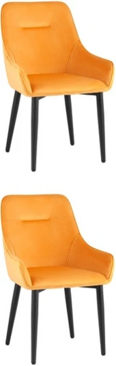 УТ000037406 Стул Диана велюр оранжевый 2 шт Stool Group (арт.УТ000037406)