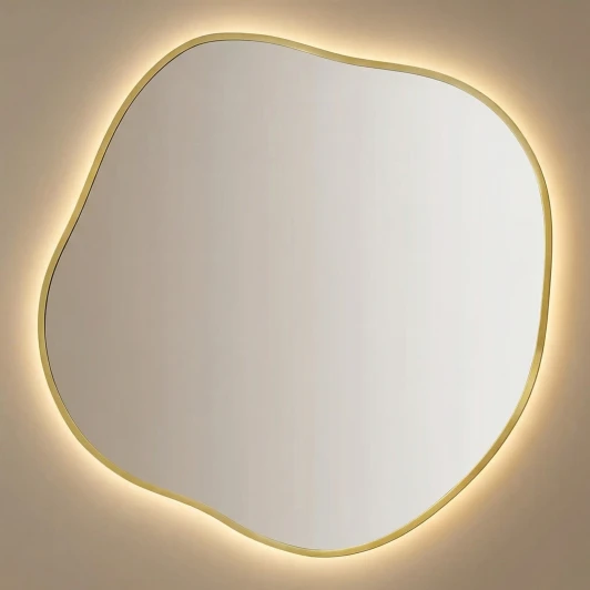 SM128LGL Organic L LED Gold Зеркало в раме с подсветкой Art-Zerkalo SM128LGL 13946