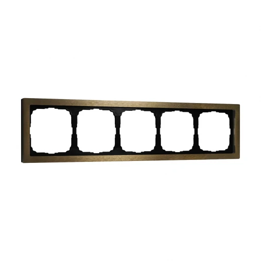 GAL312205 Рамка на 5 постов (латунь) Systeme Electric GAL312205