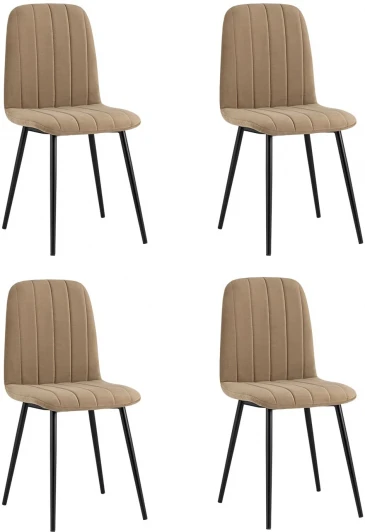УТ000037701 Стул Easy велюр капучино 4 шт Stool Group арт.УТ000037701