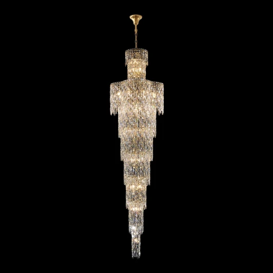 ABRIL SP28 GOLD Подвесная люстра каскадная Crystal Lux ABRIL SP28 GOLD