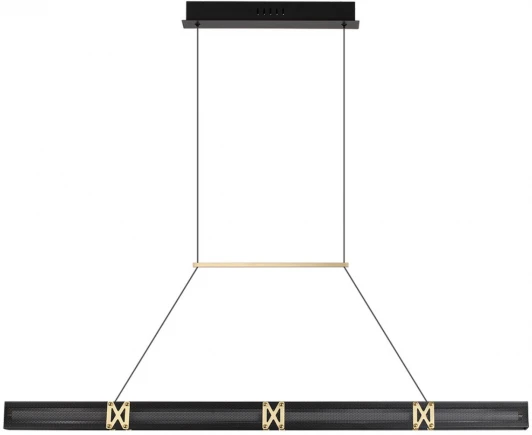 7083/20L Подвесной светильник Odeon Light Mesh 7083/20L черный/золото/металл/акрил LED 20W 3000K 220V MESH (на проводе)