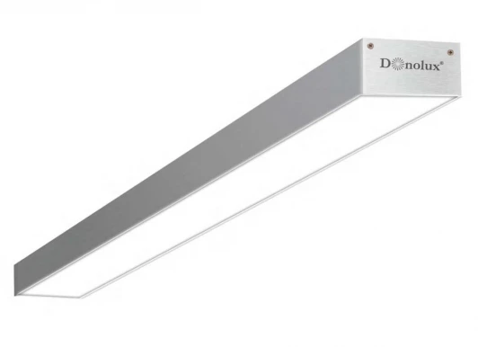 DL18513C100WW40 Светильник профильный накладной светодиодный Donolux, серебро, 38.4W, 2640lm, 3000K, IP20, 100см, односторонний