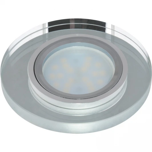 DLS-P106 GU5.3 CHROME/SILVER Встраиваемый точечный светильник Fametto Peonia DLS-P106 GU5.3 CHROME/SILVER (220V, круглые)