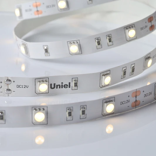 ULS-M22-5050-30LED/m-10mm-IP20-DC12V-7,2W/m-5M-3000K PROFI катушка в герметичной упаковке Светодиодная лента Uniel ULS-M22-5050-30LED/m-10mm-IP20-DC12V-7,2W/m-5M-3000K PROFI катушка в герметичной упаковке