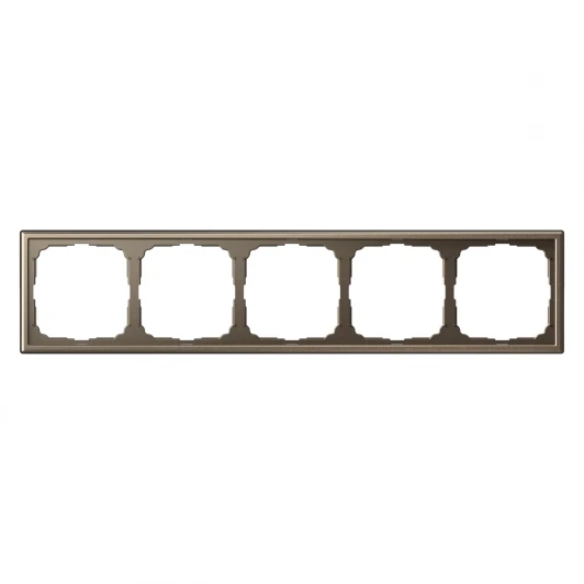 GAL000605 Рамка на 5 постов (мокко) Systeme Electric GAL000605