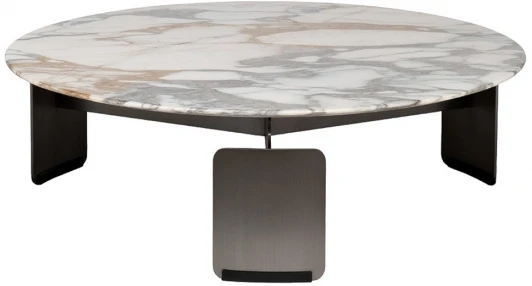 160KD-26500 160KD-26500 Стол журнальный, мрамор Arabescato Corchia d90*28см Garda Decor