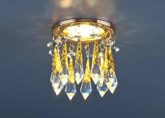 2021 золото/прозрачный/голубой (­­FGD/Clear/BL) Встраиваемый точечный светильник Elektrostandard 2021 золото/прозрачный/голубой (­­FGD/Clear/BL)