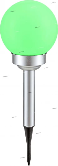 33749-2F Светильник грунтовый светодиодный с солнечной батареей и пультом управления Globo, 1 плафон, никель, белый (2 шт.)