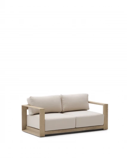 253615 Диван Ambra 2-местный уличный из акации со светлой отделкой 174 см La Forma (ex Julia Grup) 253615
