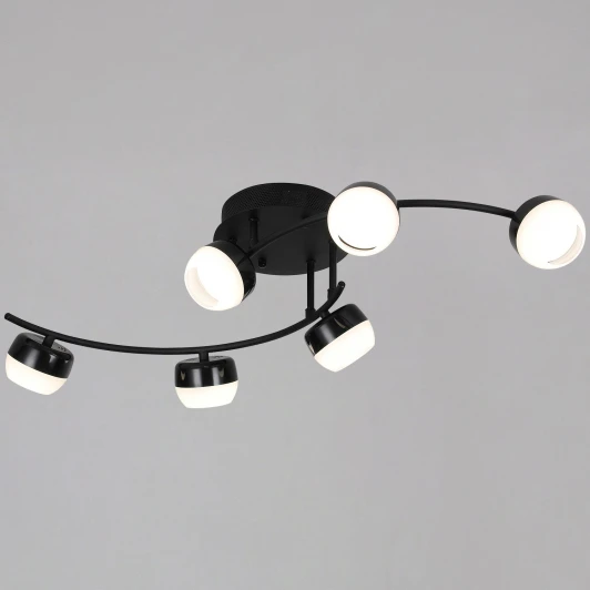 90590-0.3-06 Black Потолочная люстра на штанге Reluce 90590-0.3-06 Black