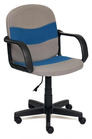 12010 Кресло BAGGI серый/синий (ткань)