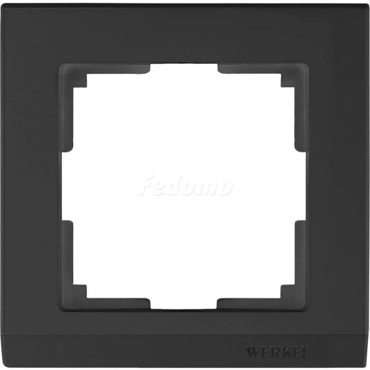 WL04-Frame-01-black Рамка на 1 пост Werkel Stark, черный