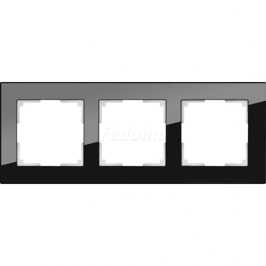 WL01-Frame-03 Рамка на 3 поста Werkel Favorit, черный