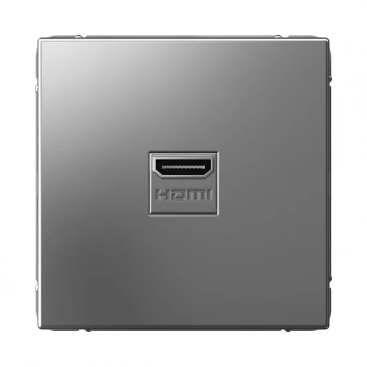 GAL000980 Розетка HDMI (сталь) Systeme Electric GAL000980
