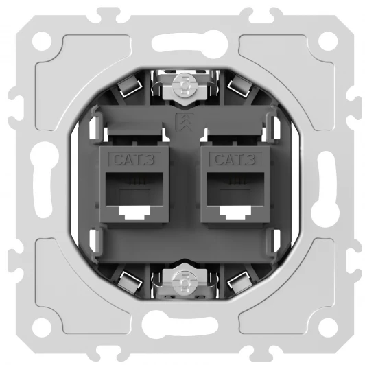 DB14400 Механизм розетки двойной телефонной RJ-11 Donel DB DB14400