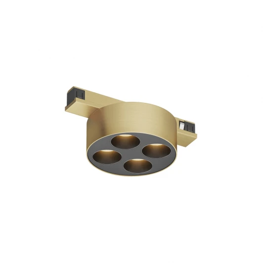 DK5772-SB Трековый светильник для магнитного шинопровода Denkirs Shine Grill DK5772-SB 48V 6W сатинированная латунь (LED, круглые)