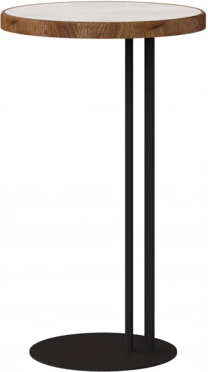 4320091502 Придиванный стол Кальяри лайт/вяз браун/черный 4320091502