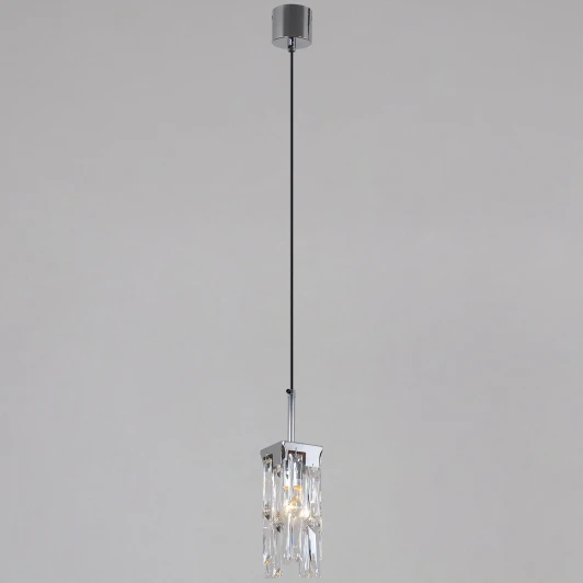 IL3600-1PSQ-26 CR DS Подвесной светильник хрустальный ILLUMICO IL3600-1PSQ-26 CR DS