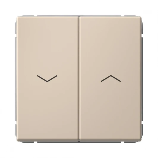 GAL001219 Выключатель жалюзи двухклавишный (песочный) Systeme Electric GAL001219